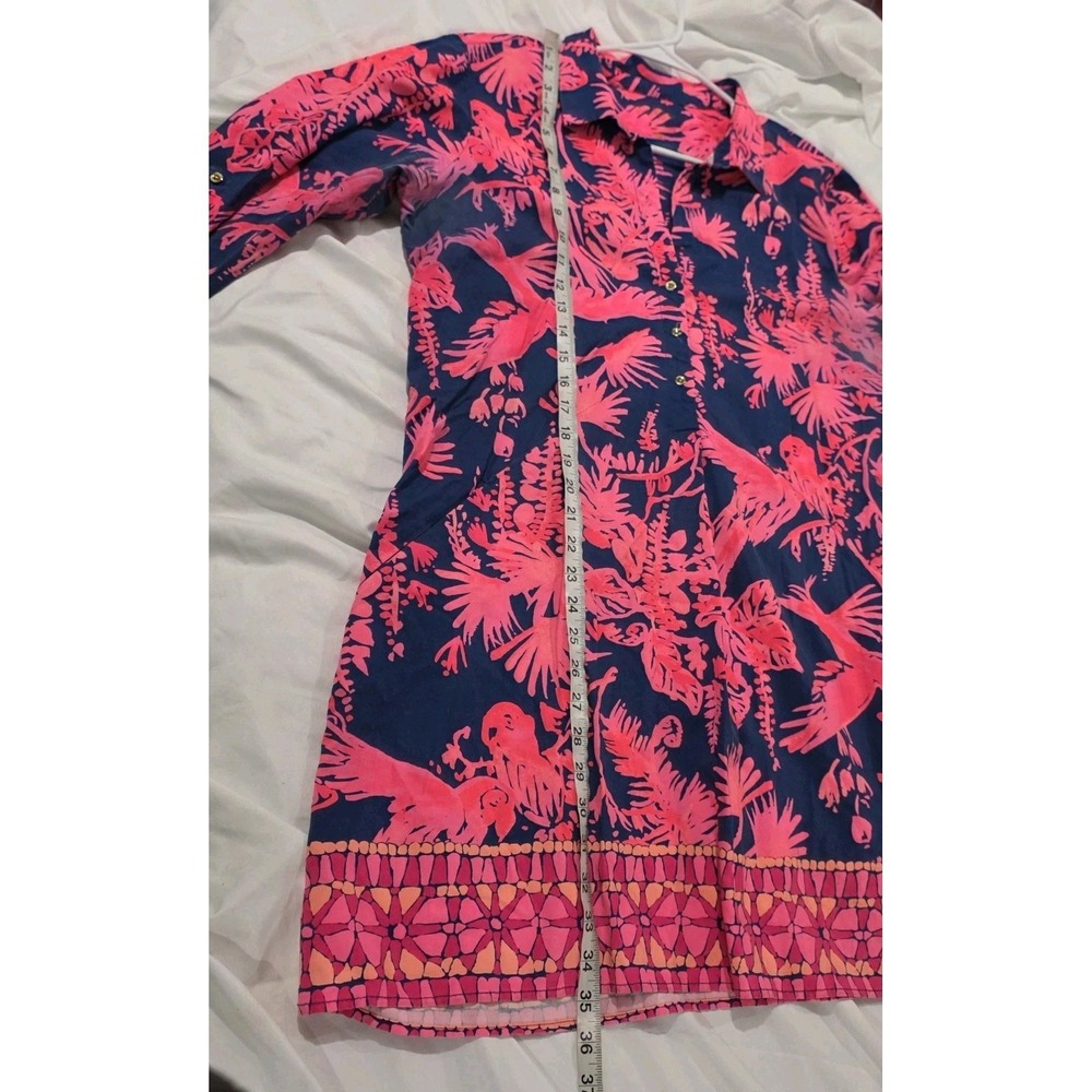 Lilly Pulitzer Lillith Tunic Dress Size Large Floral Colorful Beach Tropical - Picture 10 of 10